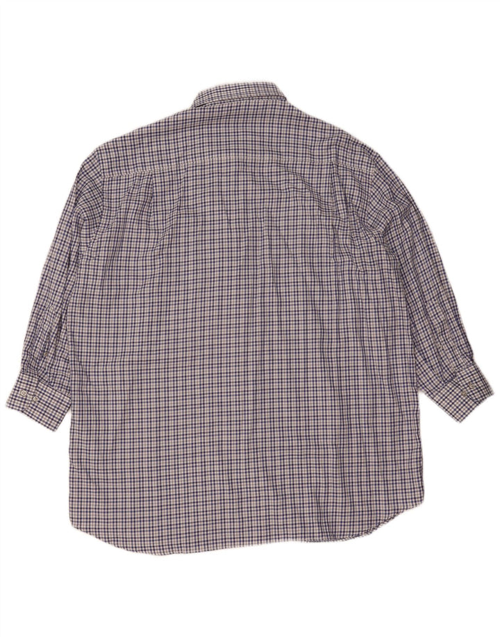 Camicia da yachting da uomo Paul & Shark 2XL cotone a quadri blu