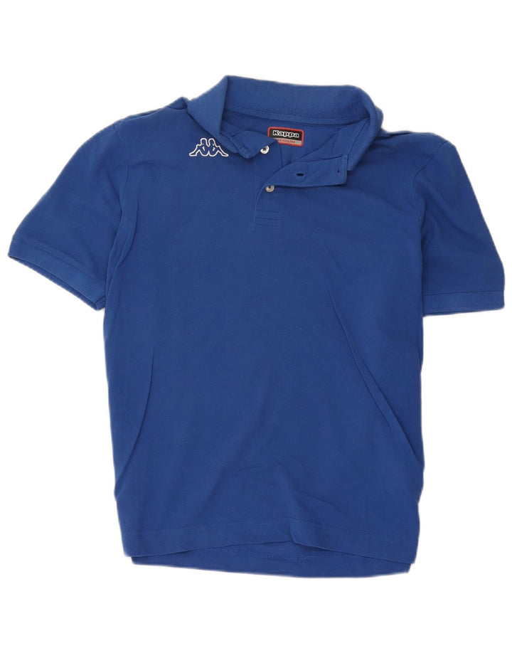 Polo Kappa Uomo Blu Medio in cotone