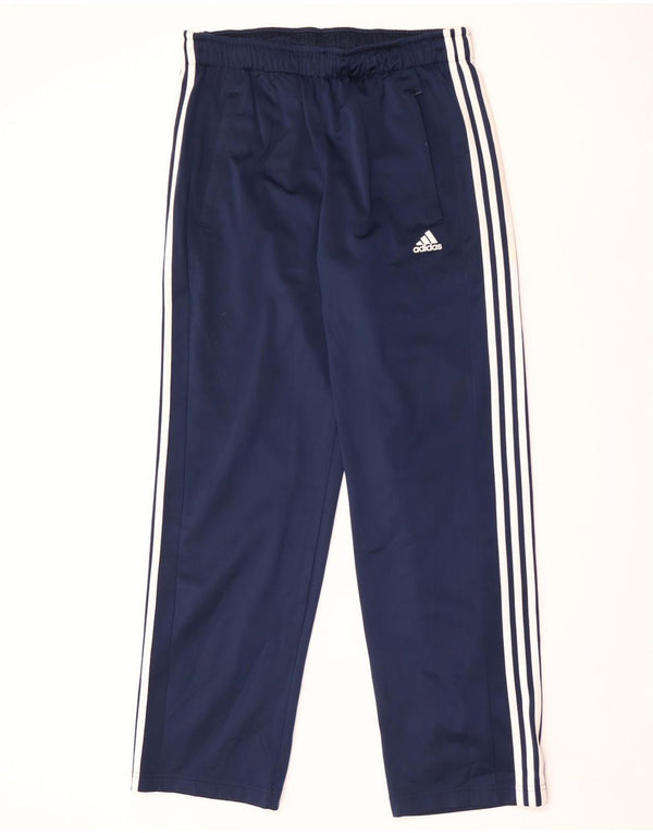 Pantaloni da tuta Adidas Climalite da uomo di grandi dimensioni in poliestere blu navy