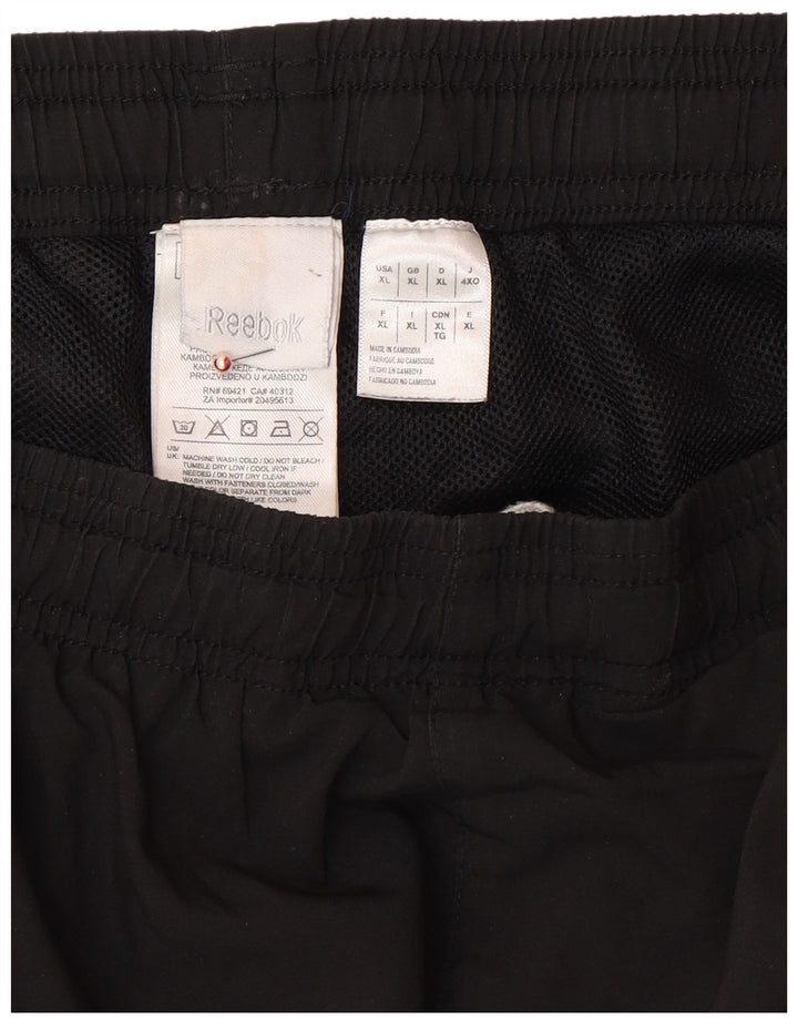 Pantaloni da tuta REEBOK da uomo XL poliestere nero