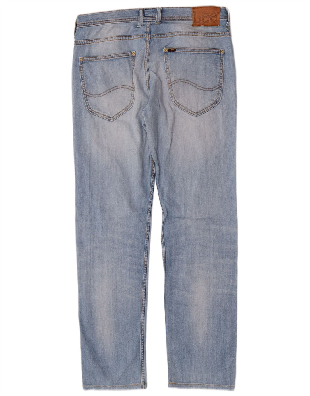 Jeans dritti effetto invecchiato Lee da donna W30 L30 Blu