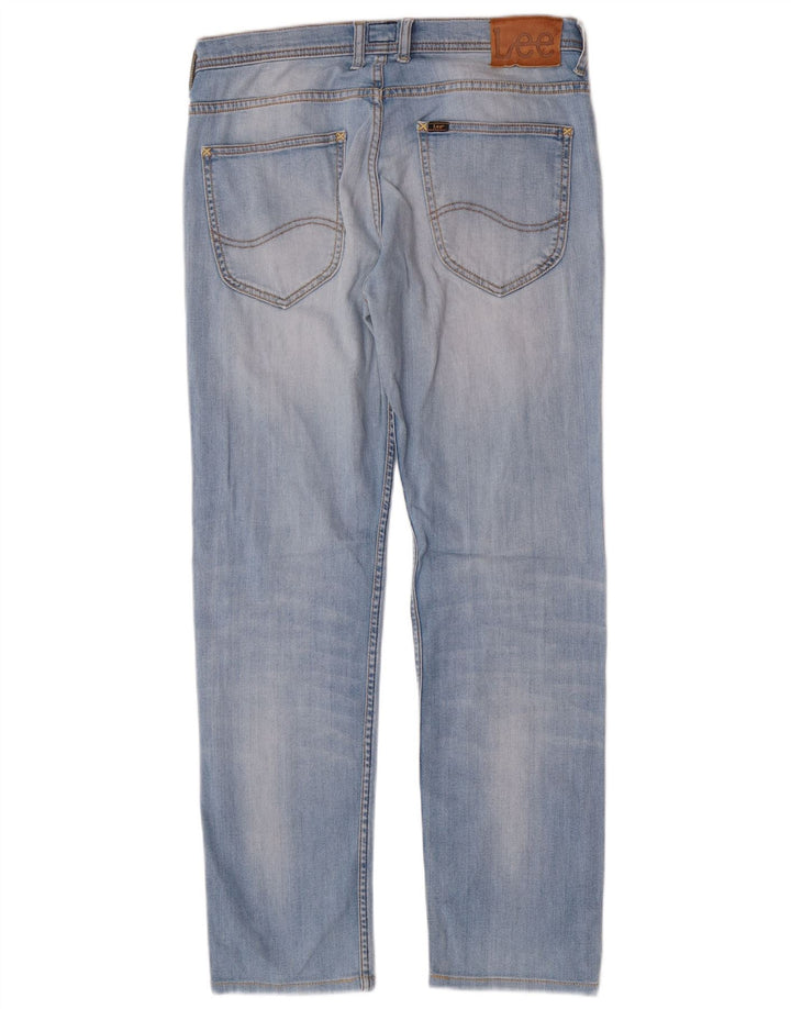 Jeans dritti effetto invecchiato Lee da donna W30 L30 Blu