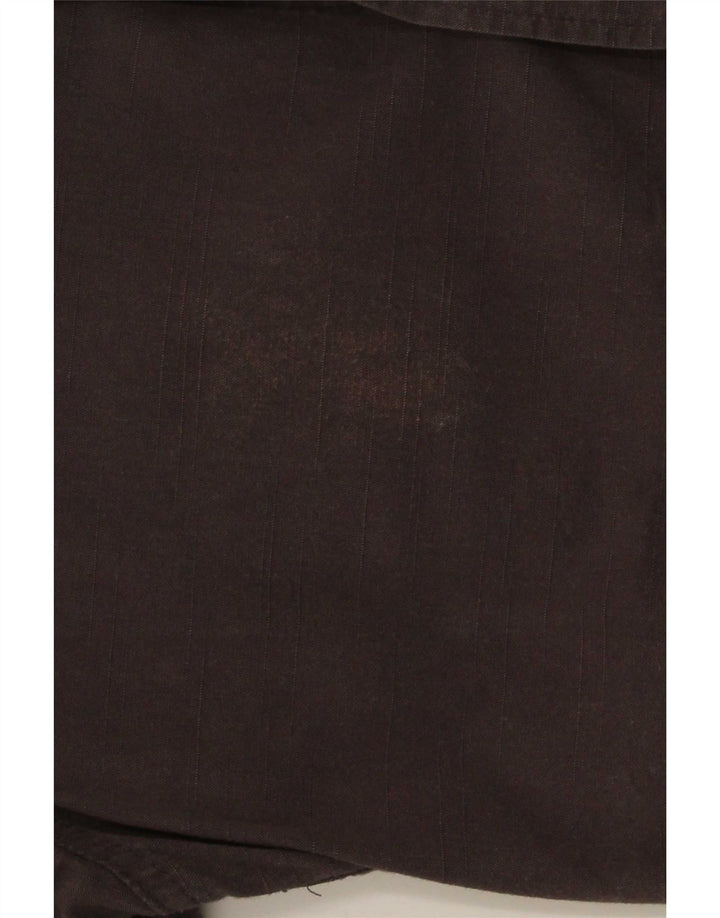 Camicia Wrangler da uomo vestibilità regolare piccola in cotone marrone