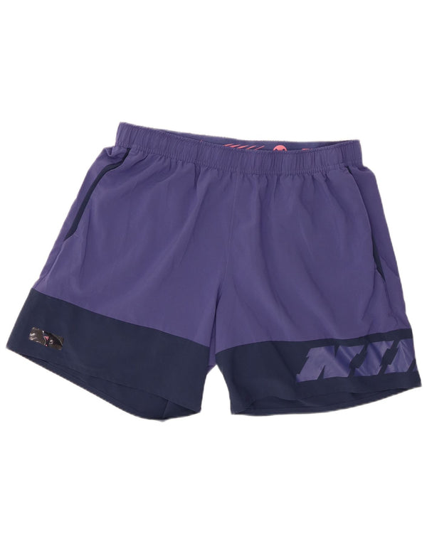 Pantaloncini sportivi Adidas da uomo con vestibilità standard grafica XL viola color block