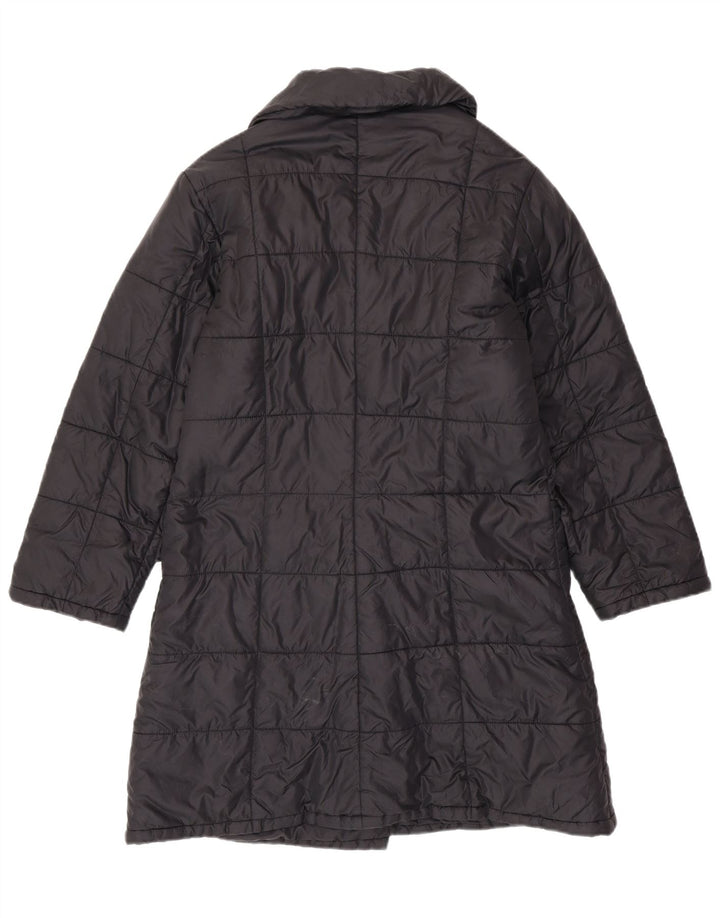 REPLAY Cappotto imbottito da donna vestibilità ampia UK 10 piccolo poliestere nero