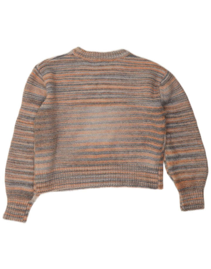 Maglione corto con scollo a barca da donna Marks & Spencer UK 14 medio multicolore