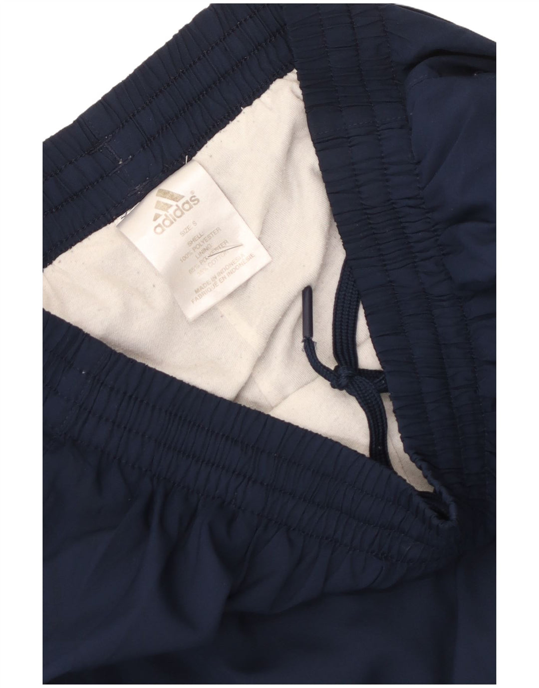 Pantaloni da tuta da uomo Adidas Joggers piccoli in poliestere blu navy