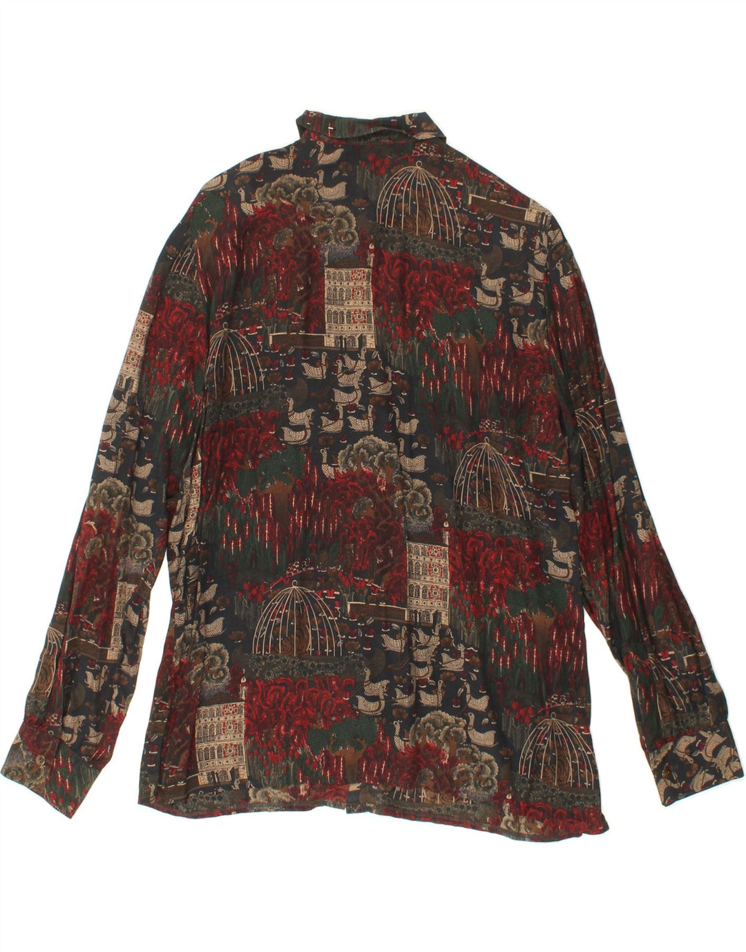 FELICIA Womens Abstract Pattern Shirt Blouse EU 40 Medium Multicoloured Vintage Felicia and Second-Hand Felicia from Messina Hembry 