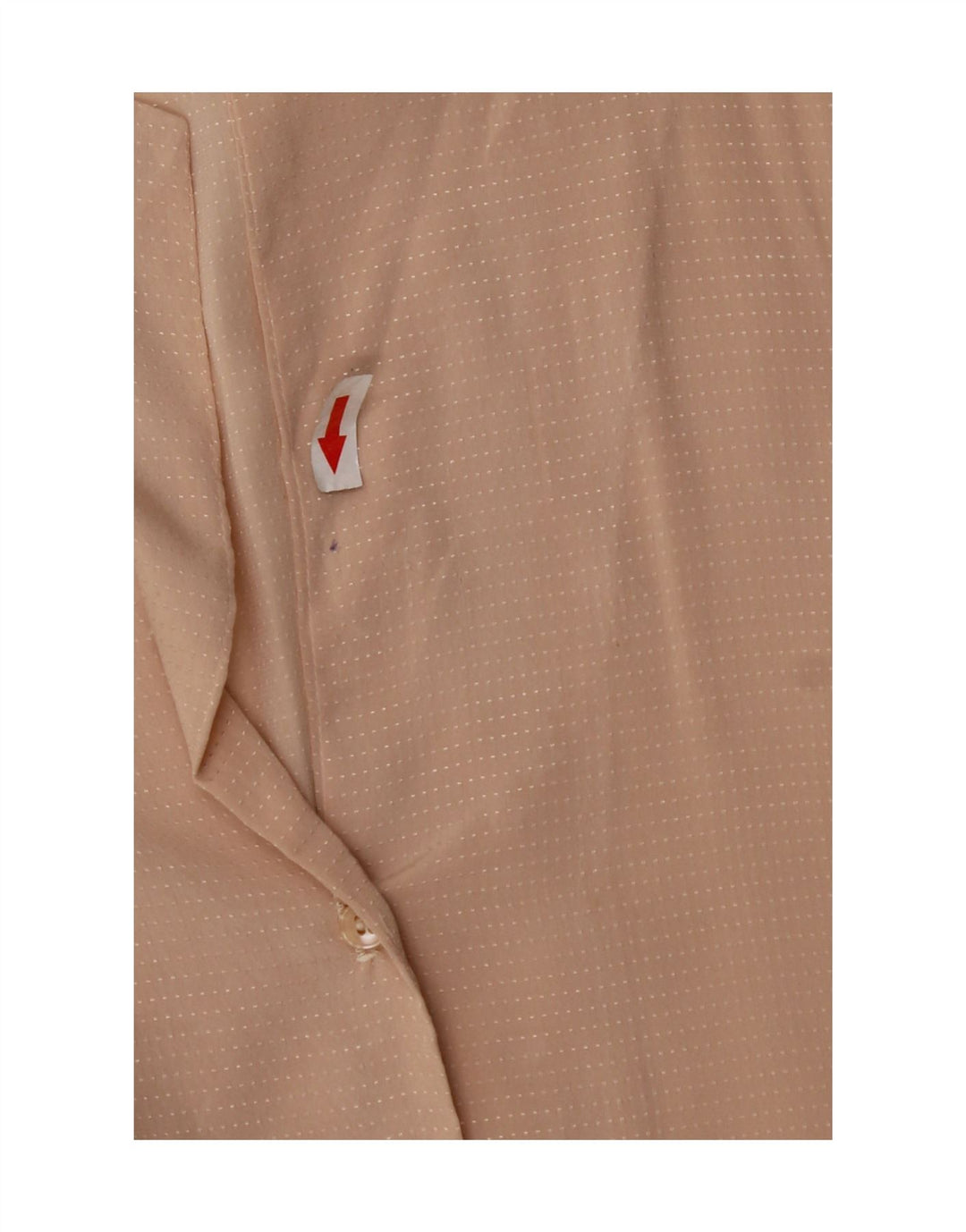 Camicetta camicia vintage da donna UK 14 Beige medio maculato