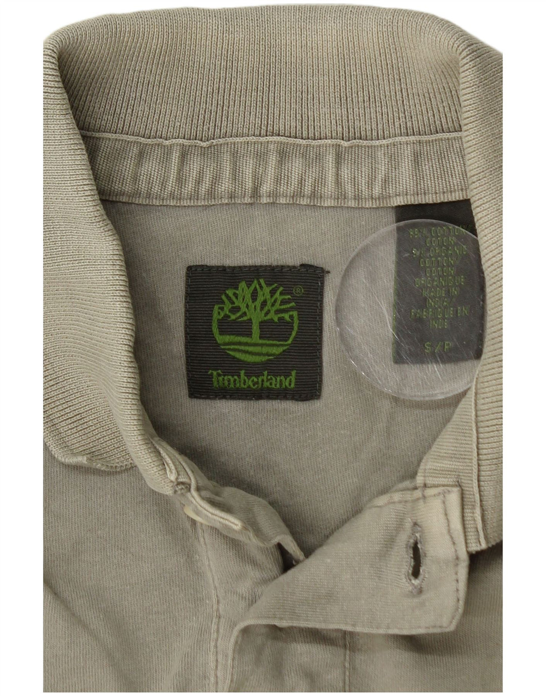 Polo da uomo TIMBERLAND piccola in cotone kaki