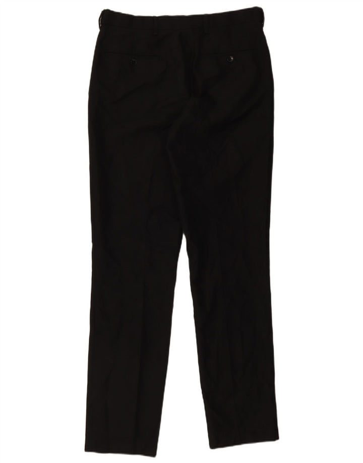 Pantaloni chino slim da uomo Marks & Spencer W32 L33 poliestere nero
