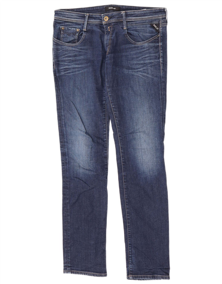Replay Jeans dritti Jodey da donna W30 L32 cotone blu