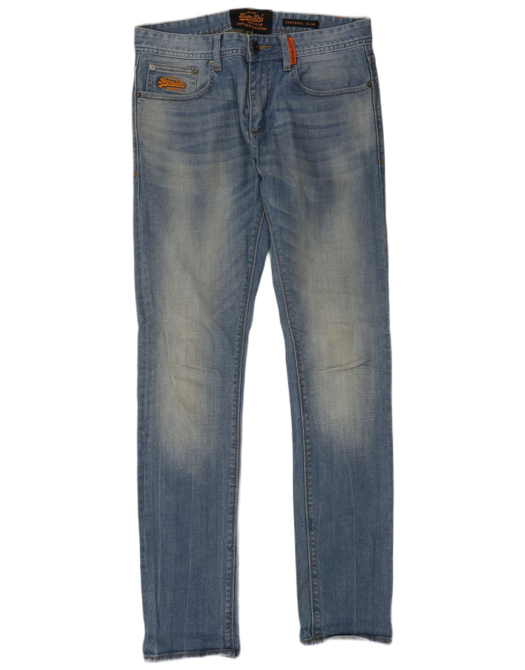 Jeans uomo corporal slim Superdry W30 L32 cotone blu