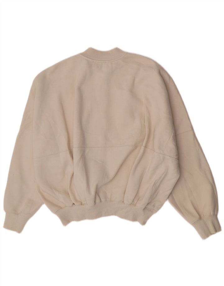 Giacca da ginnastica oversize da donna Zara UK 16 Large Beige