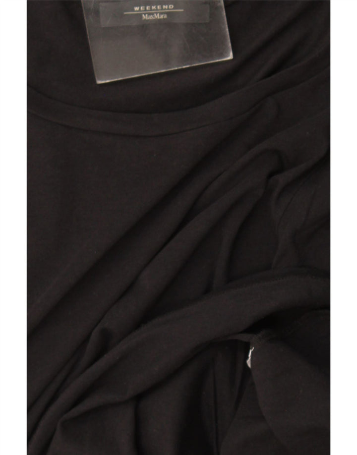 Top da weekend da donna Max Mara manica 3/4 UK 12 medio nero