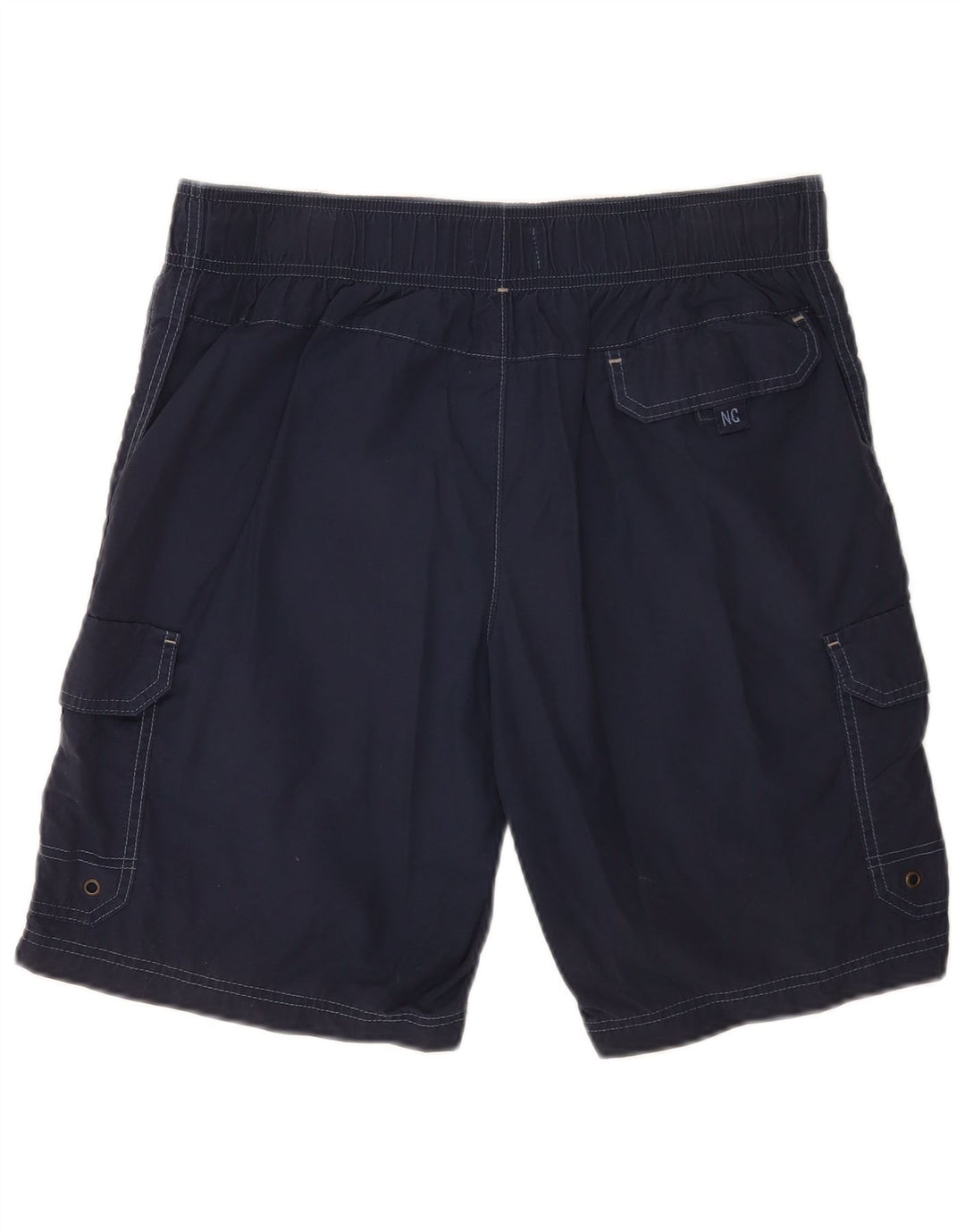 Pantaloncini da bagno cargo da uomo Marks & Spencer medio cotone blu navy