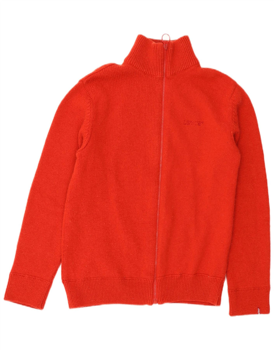 Maglione cardigan da uomo LEVI'S piccolo rosso in lana