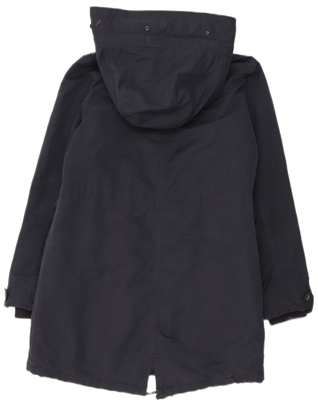 Giacca Parka Sherpa con cappuccio da donna Marks & Spencer UK 12 medio blu navy