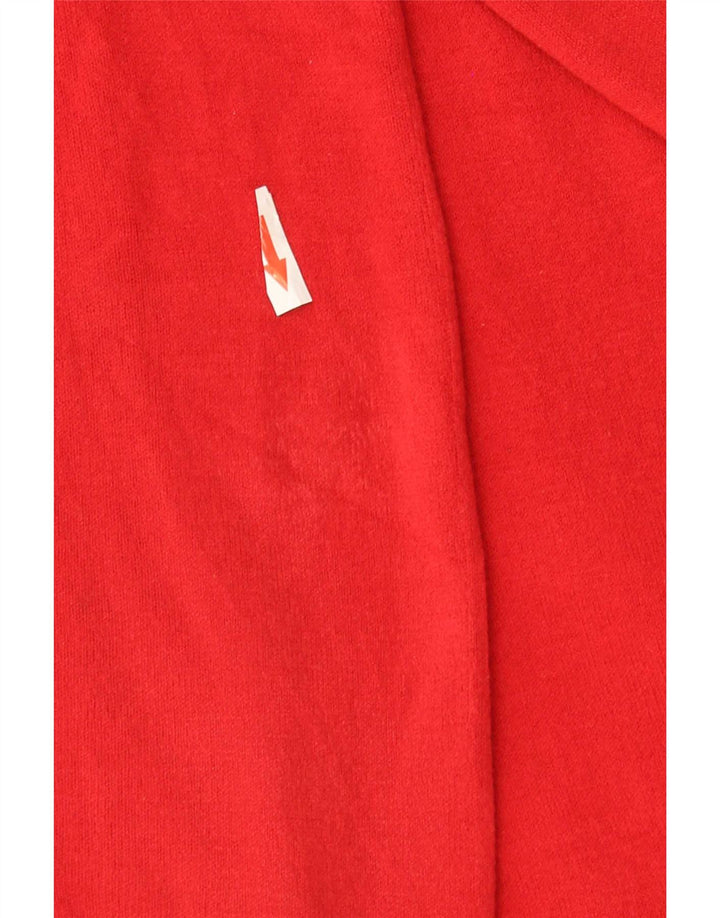 Maglione cardigan aperto lungo da donna Marks & Spencer UK 16 grande rosso