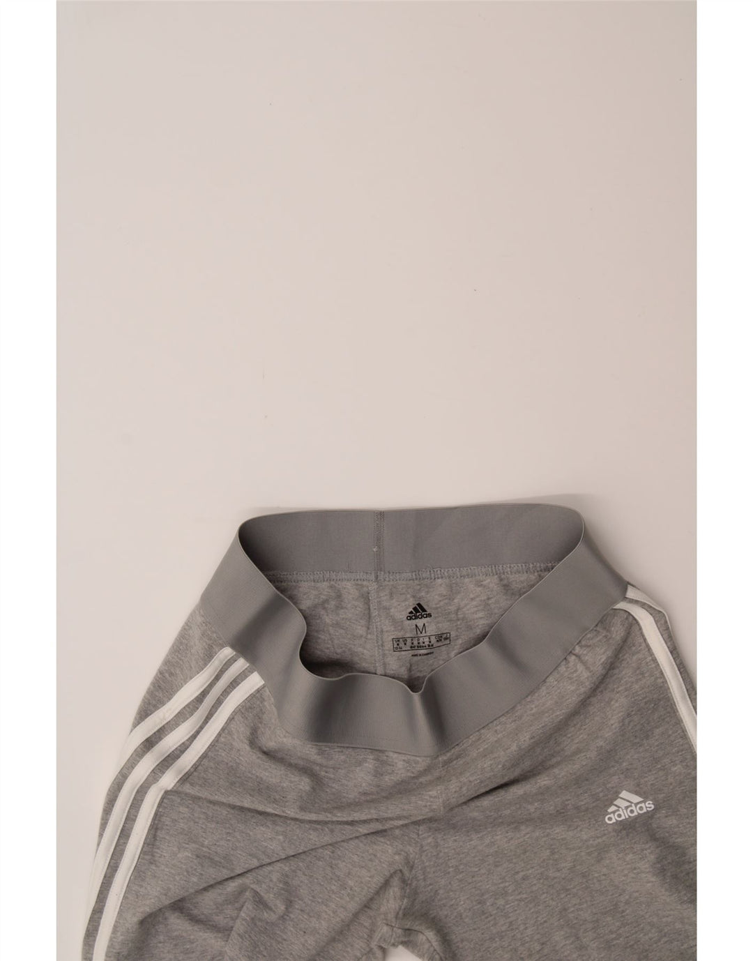 ADIDAS Womens Leggings UK 12/14 Medium Grey Vintage Adidas and Second-Hand Adidas from Messina Hembry 