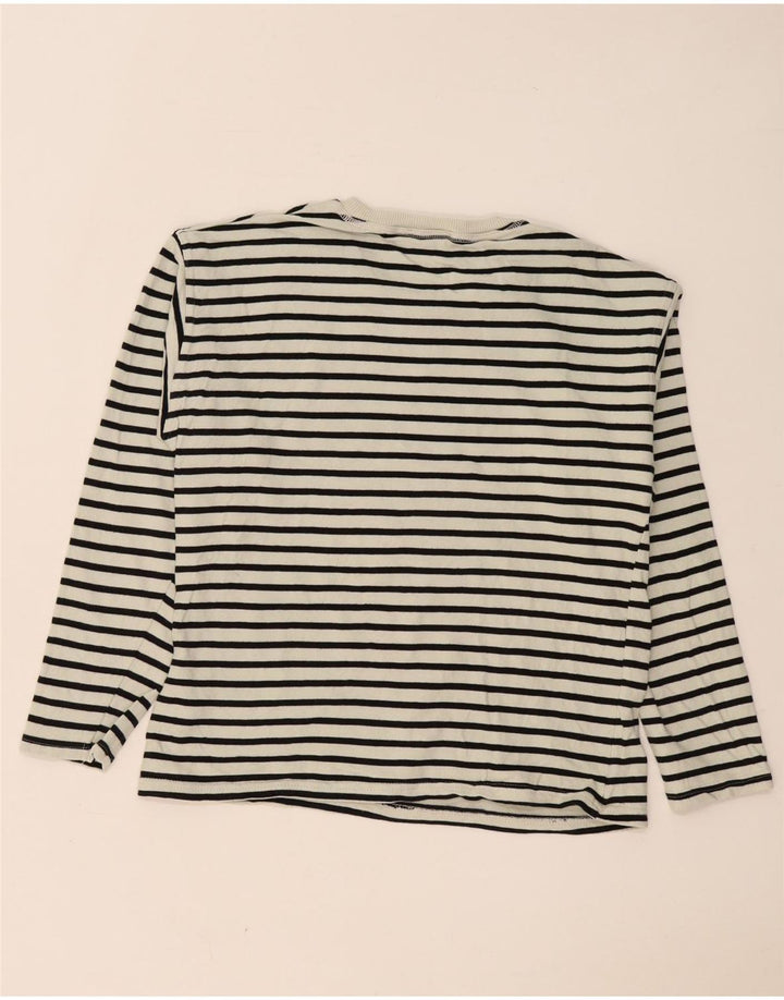 Top Zara da donna a maniche lunghe UK 10 Small White Striped