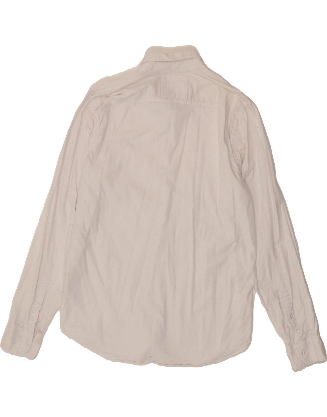 HOLLISTER Mens Stretch Shirt Large White Cotton Vintage Hollister and Second-Hand Hollister from Messina Hembry 