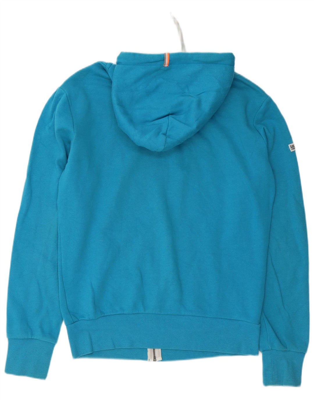 Maglione con cappuccio e zip da uomo Superdry grande in cotone blu