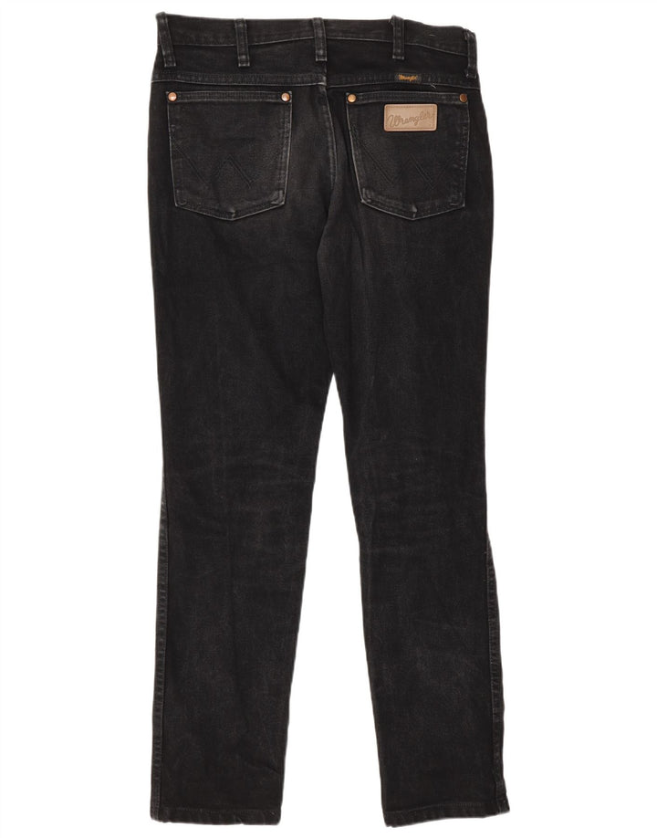 Jeans dritti da uomo Wrangler W29 L30 cotone nero