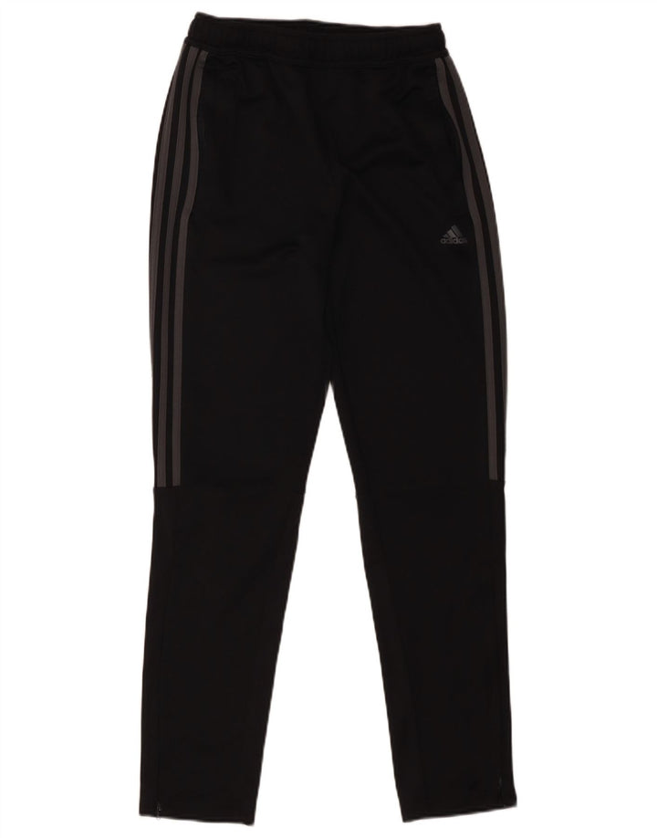 Pantaloni della tuta Adidas Aeroready da ragazzo 13-14 anni in poliestere nero