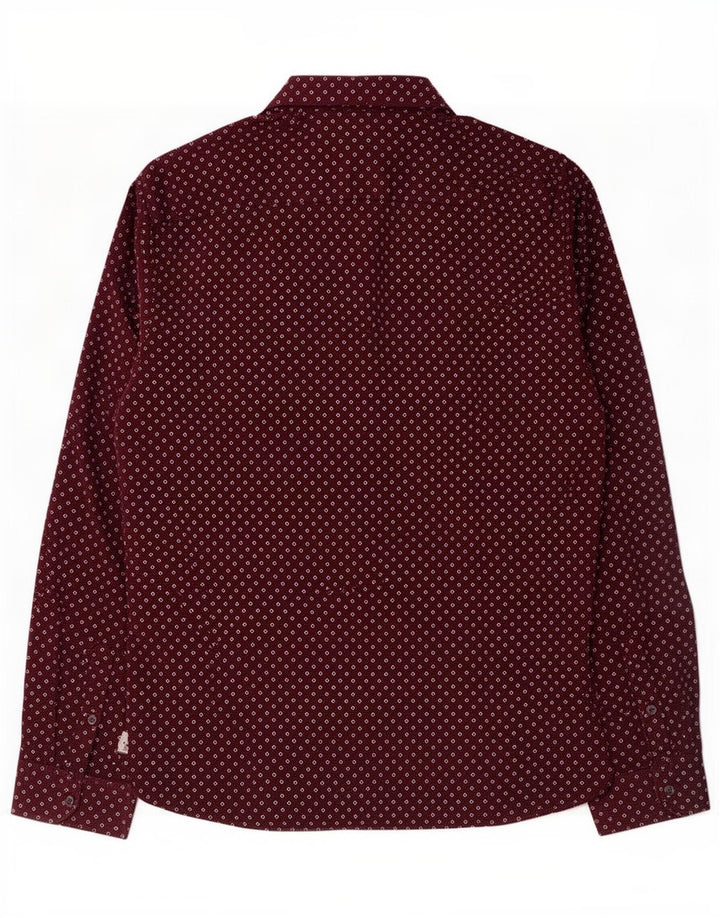 Camicia da uomo Ted Baker taglia 6 2XL cotone maculato marrone