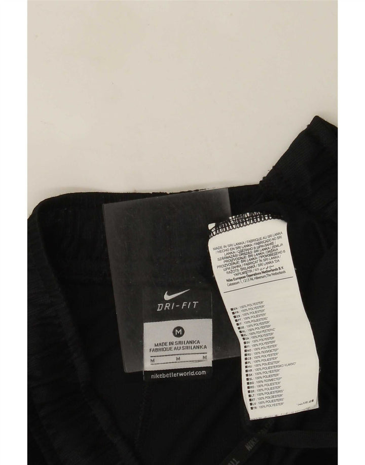 Pantaloncini sportivi Nike Dri Fit da uomo in poliestere a righe nere medie