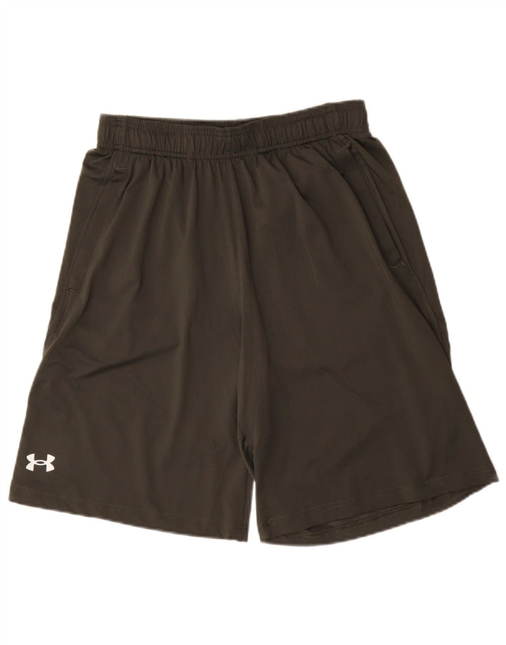 Pantaloncini sportivi Under Armour da uomo vestibilità ampia in poliestere kaki medio