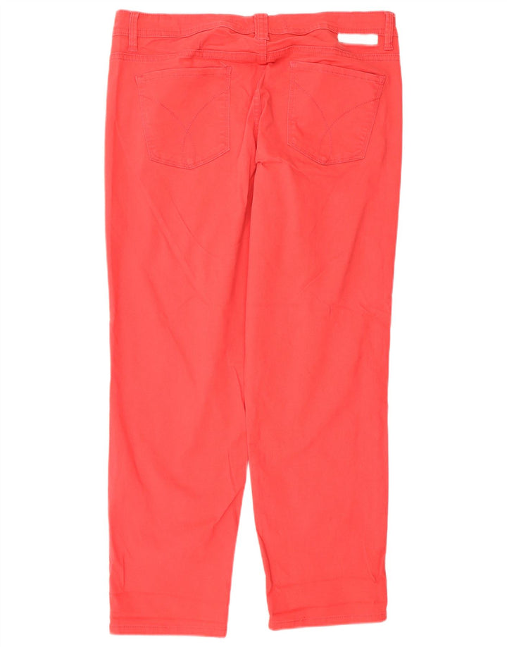 CALVIN KLEIN Jeans slim da donna US 12 Large W32 L27 Rossi