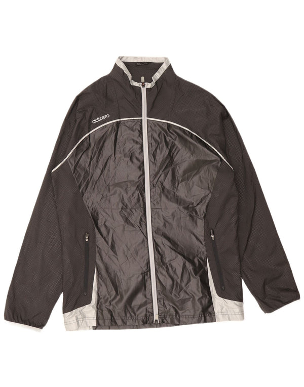 Giacca antipioggia da uomo Adidas UK 42 XL Poliestere color block nero