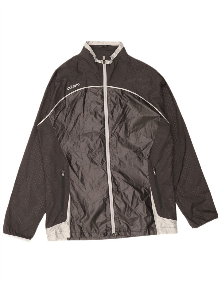 Giacca antipioggia da uomo Adidas UK 42 XL Poliestere color block nero