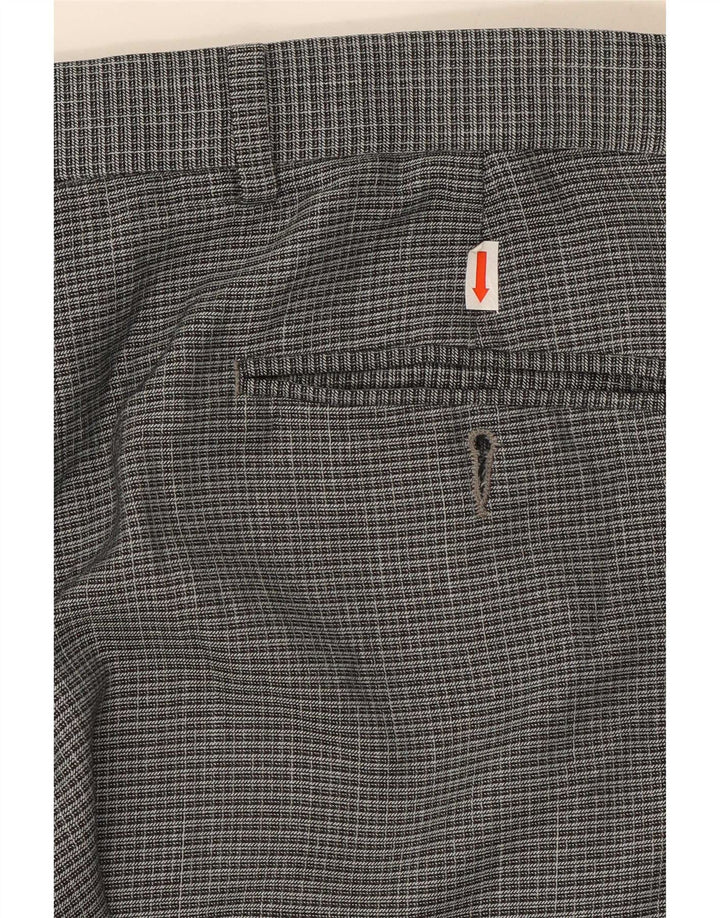 Pantaloni da abito vestibilità regolare Marks & Spencer da uomo W36 L31 poliestere grigio