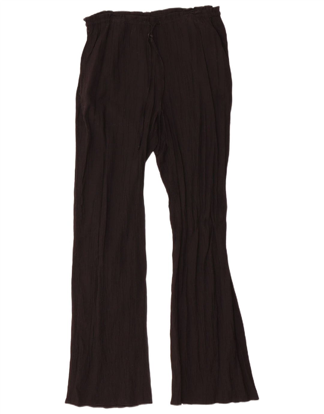 Pantaloni casual svasati da donna Zara medi W32 L32 viscosa nera