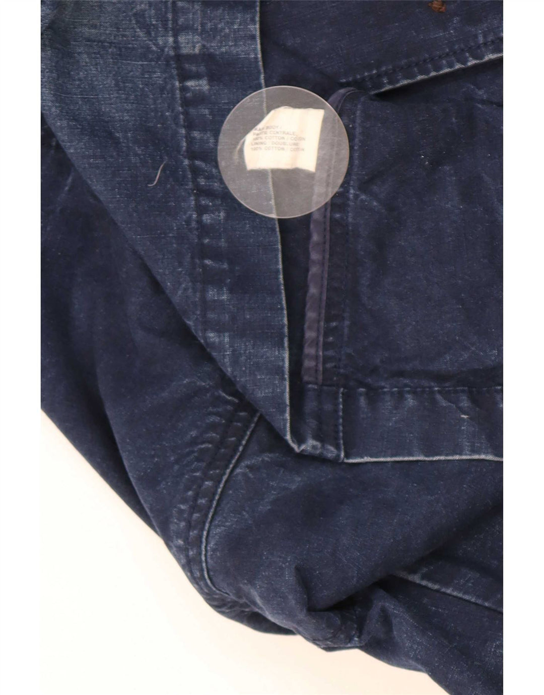 Giacca blazer in denim da uomo a 3 bottoni Gap UK 38 cotone medio blu navy