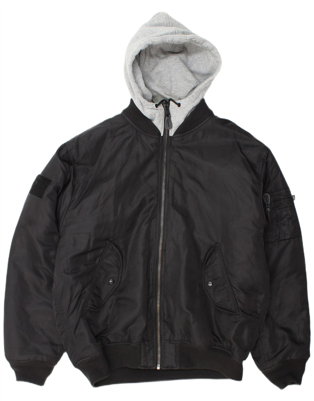 Giubbotto bomber con cappuccio da uomo BRANDIT UK 46 3XL nylon nero