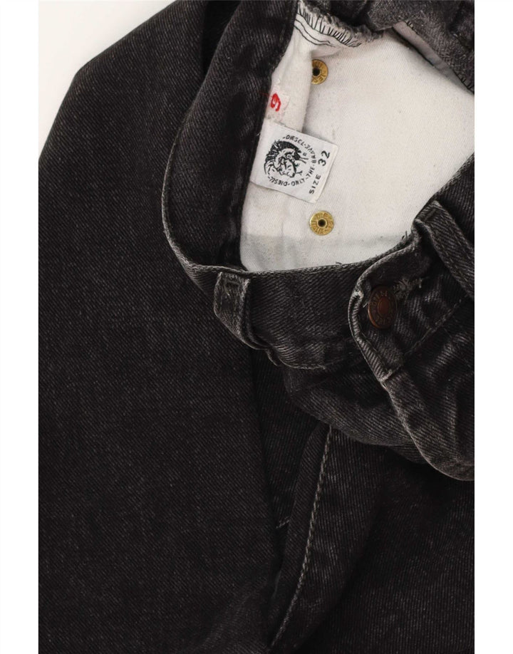 Jeans dritti da uomo Diesel W32 L31 cotone nero
