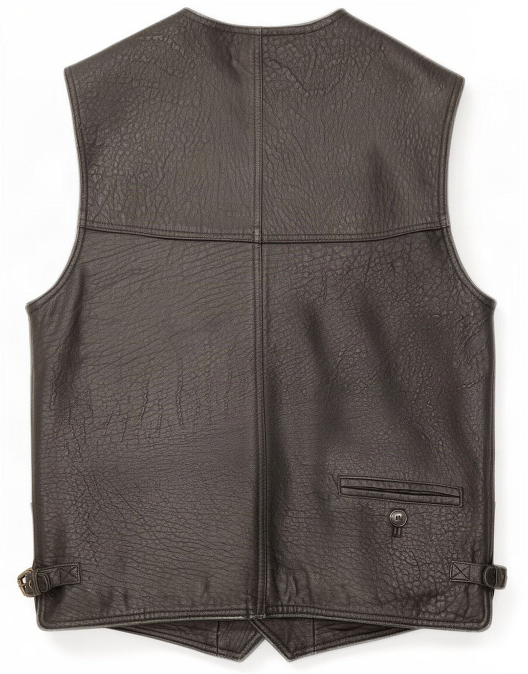 Gilet in pelle da uomo Yorn EU 48 medio nero