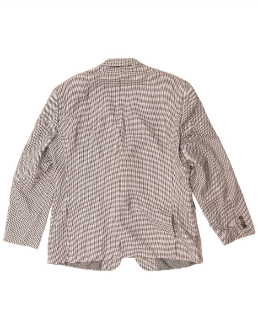 Giacca blazer a 2 bottoni da uomo Tommy Hilfiger US 42 XL poliestere a quadri grigio