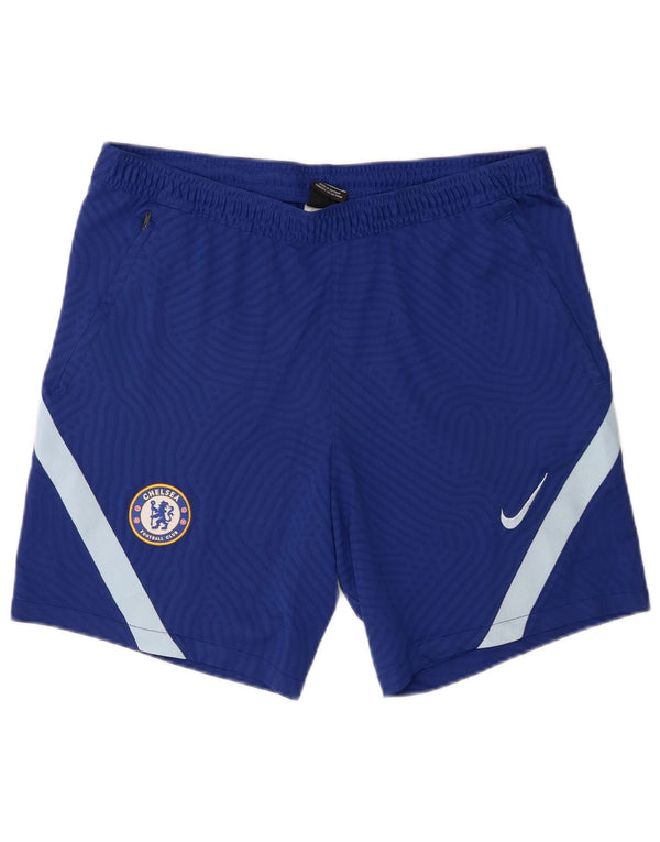 Pantaloncini sportivi Nike da uomo Chelsea FC XL blu in poliestere color block