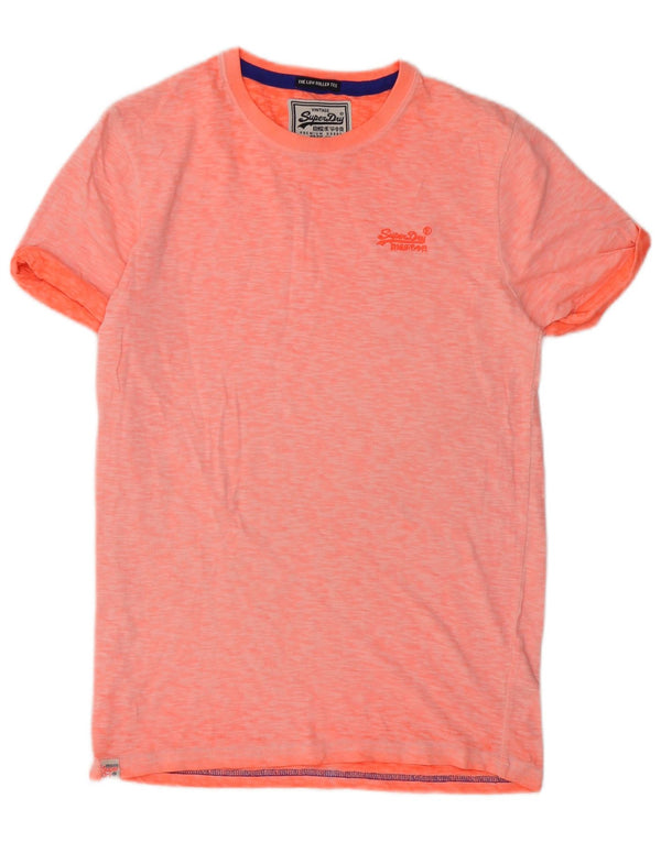 T-shirt da uomo Superdry Top Small in cotone arancione