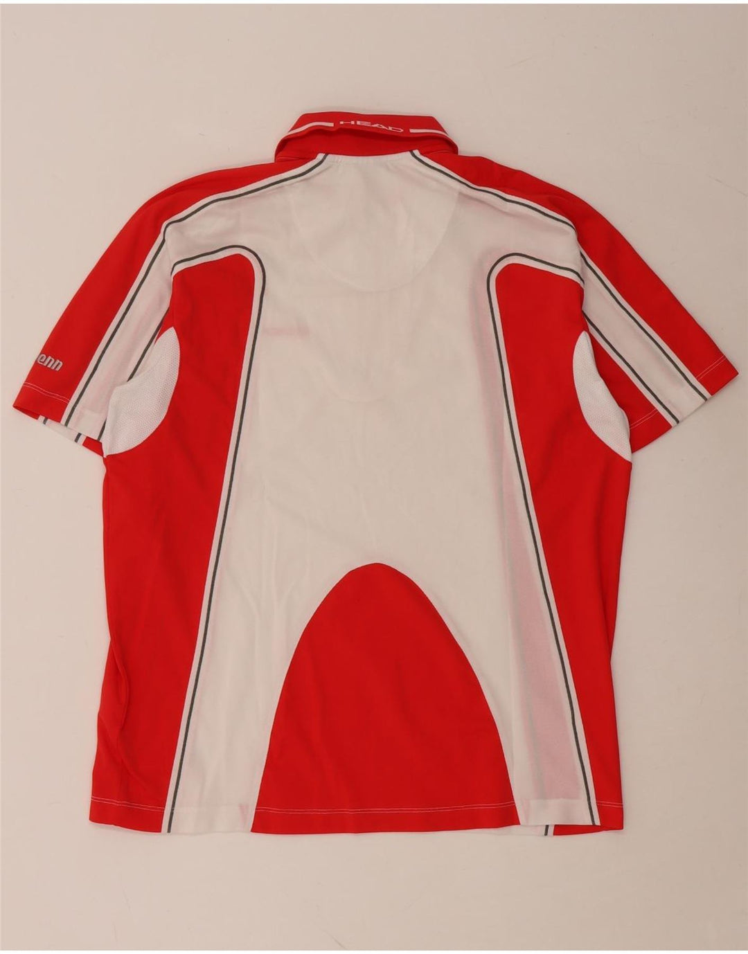 Polo HEAD da uomo IT 52 Large Rosso Colourblock in poliestere