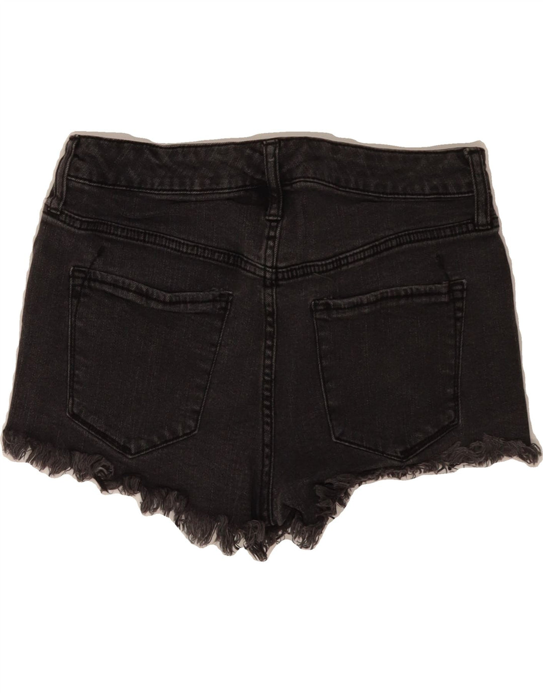 MOSSIMO Womens High Waist Denim Shorts US 6 Medium W28 Black Cotton Vintage Mossimo and Second-Hand Mossimo from Messina Hembry 