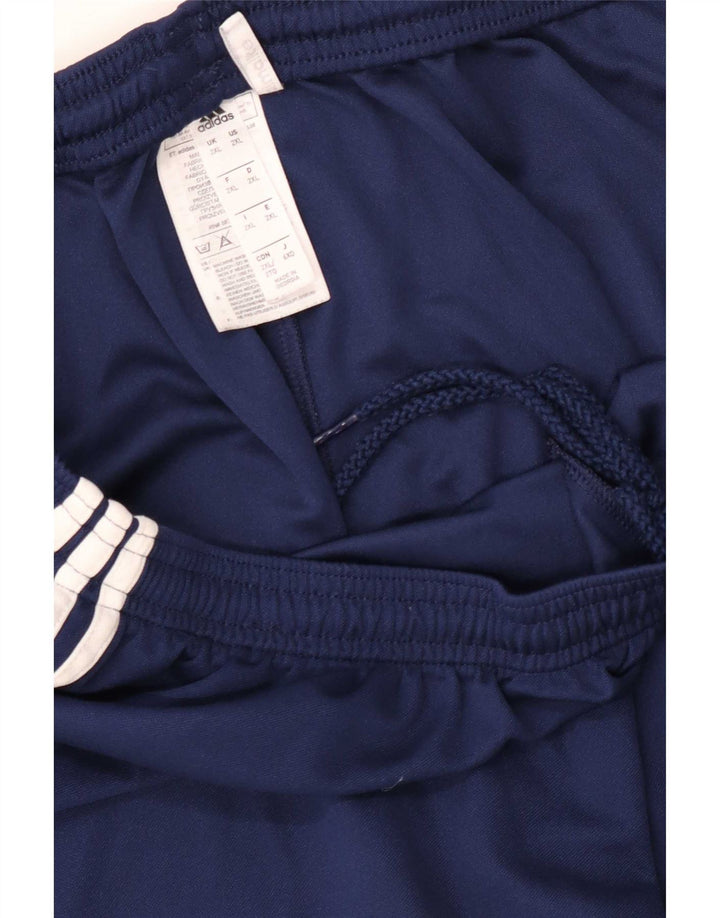 Pantaloncini sportivi Adidas Climalite da uomo 2XL poliestere blu navy