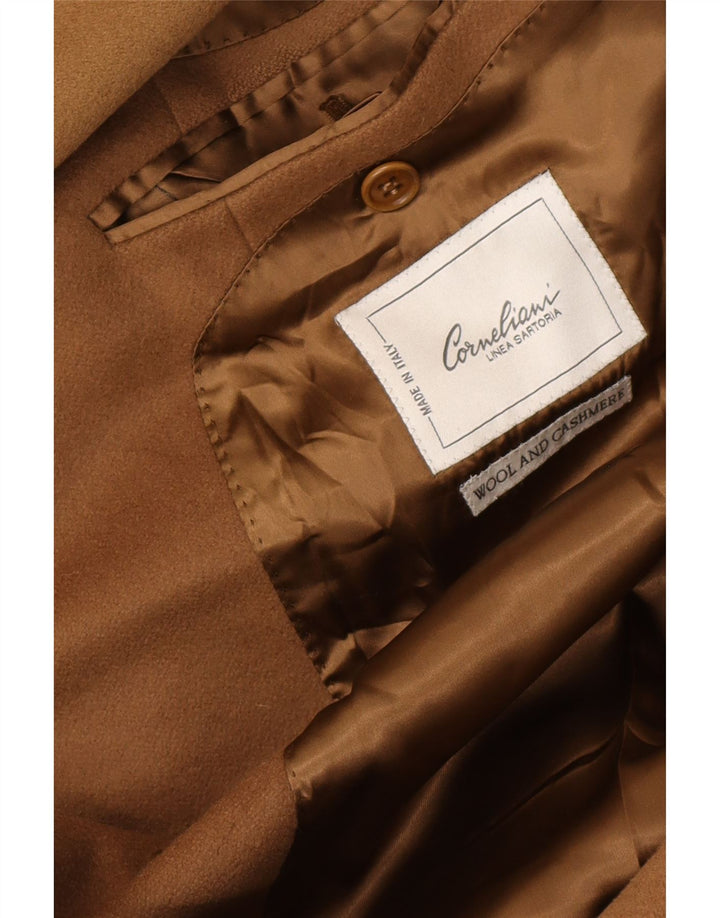 Cappotto Uomo Corneliani IT 50 Large Marrone Lana