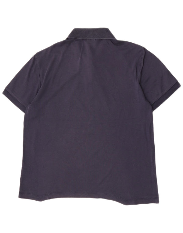 Polo Lacoste da uomo vestibilità regolare taglia 5 grande in cotone blu navy