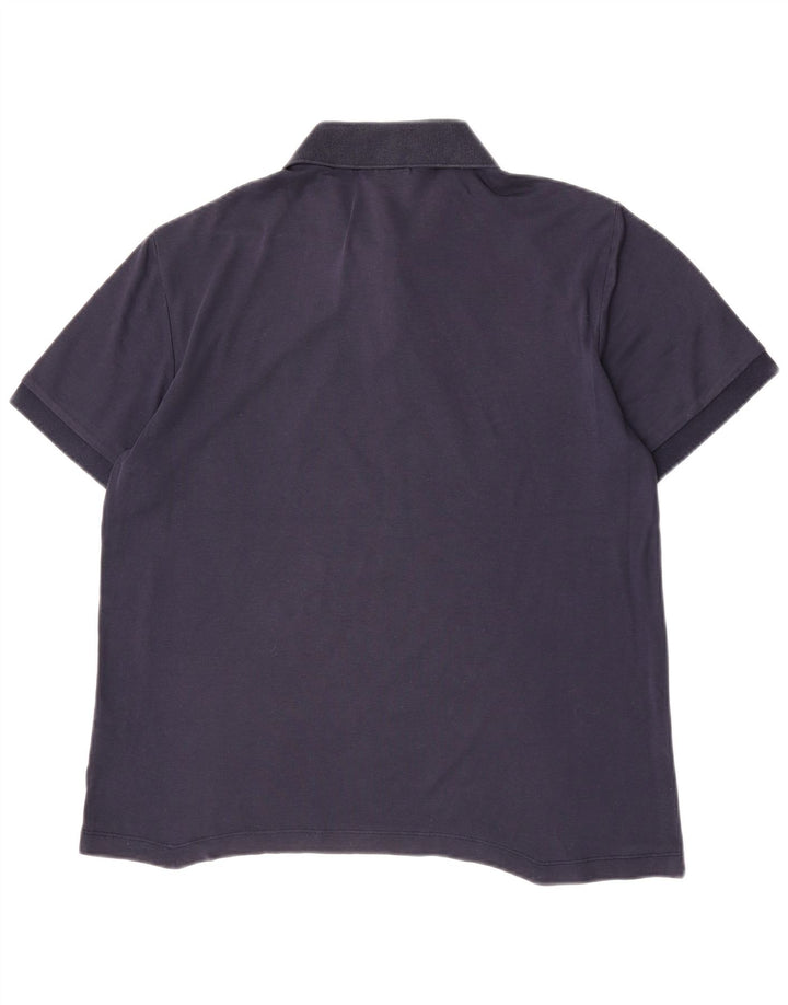 Polo Lacoste da uomo vestibilità regolare taglia 5 grande in cotone blu navy